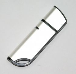 VF-404 алюминиевая флешка с пластиковыми вставками Черная 4GB